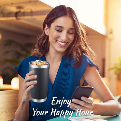 20 oz 20oz 6 pack Tumblers Bulk Stainless Steel Tumbler with Lid Double Wall Vacuum Insulated Coffee Mug Powder Coated