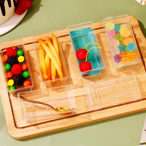 150 Pack 5oz 50, DI QIU REN Plastic Dessert Cups with Mini Gold Spoons and Lids, Clear Yogurt Parfait Cups Serves