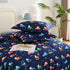 Set Set Set 2 Yibeizi Car Kids Comforter for Boys Twin, Cute Reversible Quilted Navy Blue Printed Construction Toddler