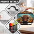 Highland Cow Slow Cooker Bags, Cattle Wildlife Dust Cover for Slow Cooker, Air Fryer Cover with Mesh Pockets