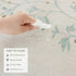 Rustic Heavy Weight Waterproof Linen Tablecloth, Beige Embroidery for Rectangle Tables, Burlap Farmhouse Covers (Green