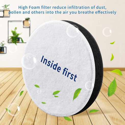 KEEPOW Vacuum Filters for Eureka, Replacement Filters for NEU182A, NEU182B, NEU280, NEU180, NEU181, NEU188, NEU202 (4