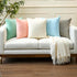 Encasa XO Set of 2 Throw Pillow Covers, 20x20 in, Cotton, No Inserts, Decorative Cushion Covers for Living Room