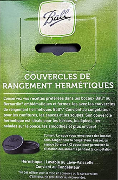 Ball Mason Jar Regular Mouth Leak-Proof Lids, 6-Count