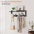 dreampossible Coat Rack Wall Mount with Shelf, Coat Hanger Wall Mount with Key Hooks and Mail Holder, Wood Entryway