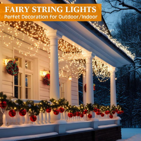 3 16 50 Macarrie Pcs Warm White Fairy Lights USB Powered ft LED String Lights Plug in for Indoor Outdoor Bedroom DIY