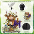 12.6 Inch Countertop Chunful Easter Highland Cow Metal Paper Towel Holder, Tall He is Risen Religious Kitchen Decor