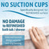 Non-SlipBathMats Shower Mat Without Suction Cups, Made in Italy