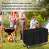 47-inch 47"L27"W32"H, Patio Table Cover for Outdoor Grill Cart, Waterproof Rolling Utility Service Cart Cover Stainless