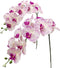 Fnize Faux Orchid Stems, 2pcs Artificial Flowers Phalaenopsis 38 Inch with Real Touch Latex