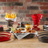 G.E.T. WB-446-MG 4" Round Powder Coated Metal Gray Wire French Fry Cone Basket, Cyclone Collection
