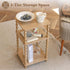 3 Fultyle End Table, Modern Side Table with Tier Open Shelf, Small Table Bed Side Tables Bedroom for Small Spaces