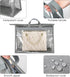 CINPIUK 4 Pack Clear Handbag Dust Bags, Zipper Hanging Storage Organizer for Closet, Grey Purse Storage Bag