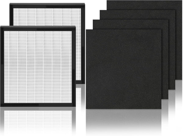 WK01234QPC Filters Replacement Compatible with Oreck Air Purifier Model WK10002QPC, 2 Packs Include Efficient Filter