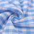 Vintage Gingham Chef Bib Canvas Kitchen Aprons, Large Size, 100% Pure Cotton, Adjustable Neck Strap, Pockets (Blue)