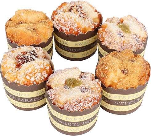 Firlar 6 Pcs Fake Cupcake Faux Cakes Simulation Realistic Food for Decoration Display Props