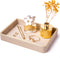 ZHEM Perfume Tray Valet Tray Night Stand Bedside Organizer| Perfume Organizer Catchall| Perfume
