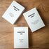Generic Set 3 Tadome Fake Books for Decoration & Hidden Storage - of 'Positive Mind, Vibes & Life' White PU Leather