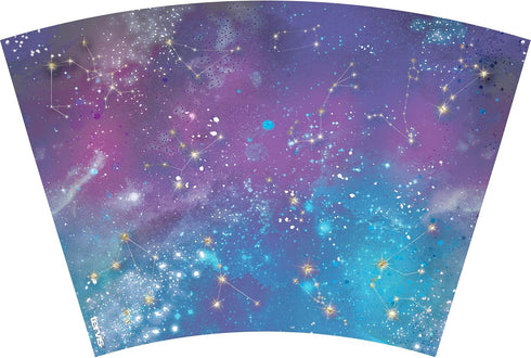 Tervis 24oz Zodiac Galaxy Double Walled Insulated Tumbler Travel Cup, Keeps Drinks Cold & Hot, Made in USA