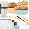 HK Sourdough Starter Kit with 9" Round & 10" Oval Banneton Proofing