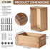 Closet C15-DBR KIRIGEN Stackable Wood Storage Cube /Basket/ Bins Organizer for Home Books Clothes Toy - Modular Open
