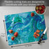 Cut N' Funnel Blue Flexible Cutting Board Mat, 15" x 11.5", Decorative and Easy to Clean, Made in the USA