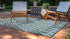 Jill Zarin Outdoor Collection Area Rug - Turks and Caicos (2' 2" x 3' Rectangle Teal/Ivory) by Unique Loom