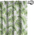 Ambesonne Palm Leaf Window Curtains, Exotic Tropical Leaves Watercolor Art Style Jungle Luau Hawaii, 2-Panel Set 28" x