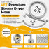 4FT Premium Steam Dryer Hose Installation Kit - 4 Ft 90 Degree Elbow Stainless Steel Hose, Inlet Adapter Hose, Y