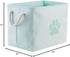 Bone Dry Pet Storage Collection Collapsible Bin, Medium Rectangle in Aqua