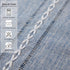 36 Inches 15x36 Inches Farmhouse Rustic Blue Table Runner with Tassels Boho Linen Style Braided Striped Table Runners