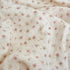 47"x59", BuLuTu Muslin Cotton Pink Floral Print Duvet Cover for Toddler Girls Kids Comforter Cover for Toddler Bed/Crib