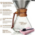 304 Set (34oz AGOGO Pour Over Coffee Maker Glass - Barista Kit with Stainless Filter for Home, Office, Camping, Cafes