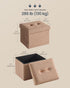 12.2 16.1 12.2 Inches, 286 lb, ULSF094K01 SONGMICS Small Folding Storage Ottoman, Foot Rest Stool, x x Ottoman