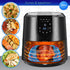 Reusable Silicone Air Fryer Liners, Easy Clean Accessories with Magnetic Cheat Sheet, Non-Stick Parchment Paper