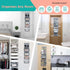 Over the Door Organizer, Clear Mesh Window Hanging Storage Rack for Bedroom, Bathroom, Kids Room, Space Saving Shelves