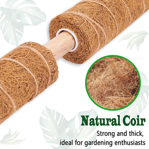 CHIAFFI 4 Pack 22 Inch 70 Inch Moss Poles, Stackable Moss Pole for Plants Monstera, Tall Moss Poles for Climbing Plants