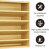 4 Countertop, 13.18 4.13 12.2 inches(Spice Orimade Tier Spice Rack Organizer for Cabinet, Freestanding Bamboo Seasoning