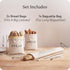 Set 2 1 Leafico Bread Bag Cotton Loaf Bags + Baguette Bag with Beeswax Liner Reusable Storage for Sourdough, Crusty