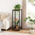 2 (2 Plant Stand Indoor Corner Tall Tier Metal Modern Flower Storage Plant Shelf Holder for Living Room Balcony