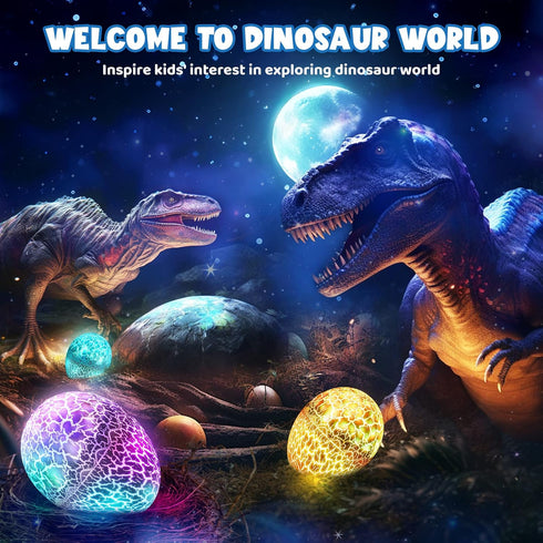 3-12 3 4 5 6 7 8 9 2-in-1 360 3-5 Dinosaur Toys for Kids Age : Dinosaurs Egg Night Light Gifts for Boys Year Old Dino