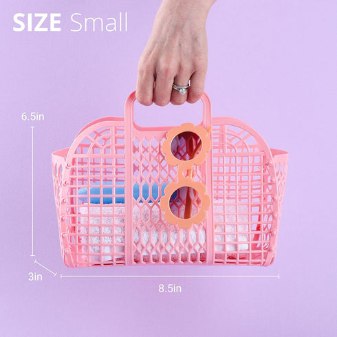 BABANA (Set) Jelly Bags - Small and Large Mother Daughter Jelly Totes | Reusable Gift Basket, Beach Bags - (Small