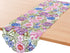 Flowery Table Runner 13"×54", Cutwork Embroidered Floral Dresser Scarf for Home Kitchen Dining