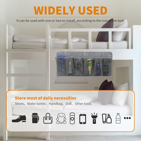 6 RVZONE RV Shoe Pockets Large Pockets Heavy Hanging Bedside Storage Organizer with Sturdy Hooks Storage Pockets Hangs