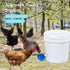 EOKOICA 8 Packs Chicken Waterer Cups, Blue Large Chicken Watering Cups, Automatic Chicken Water Cups, Tee Fittings