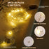 3-8mm Centerpiece(3.28ft/Set, 2 Set) Iridescent Bead String with Fairy Lights Battery Operated, Artificial Crystal