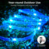 33FT 100 Bedroom,16 Minetom Color Changing Rope Lights Outdoor, LED String Lights with Plug & Remote, Waterproof
