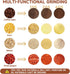 MELVTATA 350g 1500W Grain Grinder Electric Spice Grinder High-Speed Stainless Steel Flour Mill Suitable