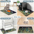 16" 24" Counter, Rnivvi Coffee Mat, x Cute Flower Theme Coffee Bar Mats for Espresso Machine Station Accessories