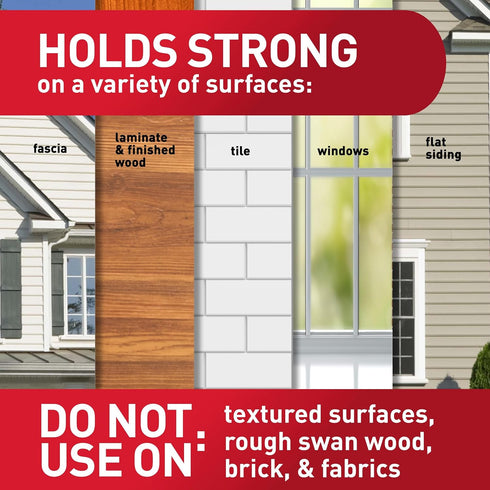 Command Outdoor Hooks, 2 Hooks and 4 Strips, Damage-Free Hanging Wall Decor with Weather Resistant Strips, Holds 3 lb
